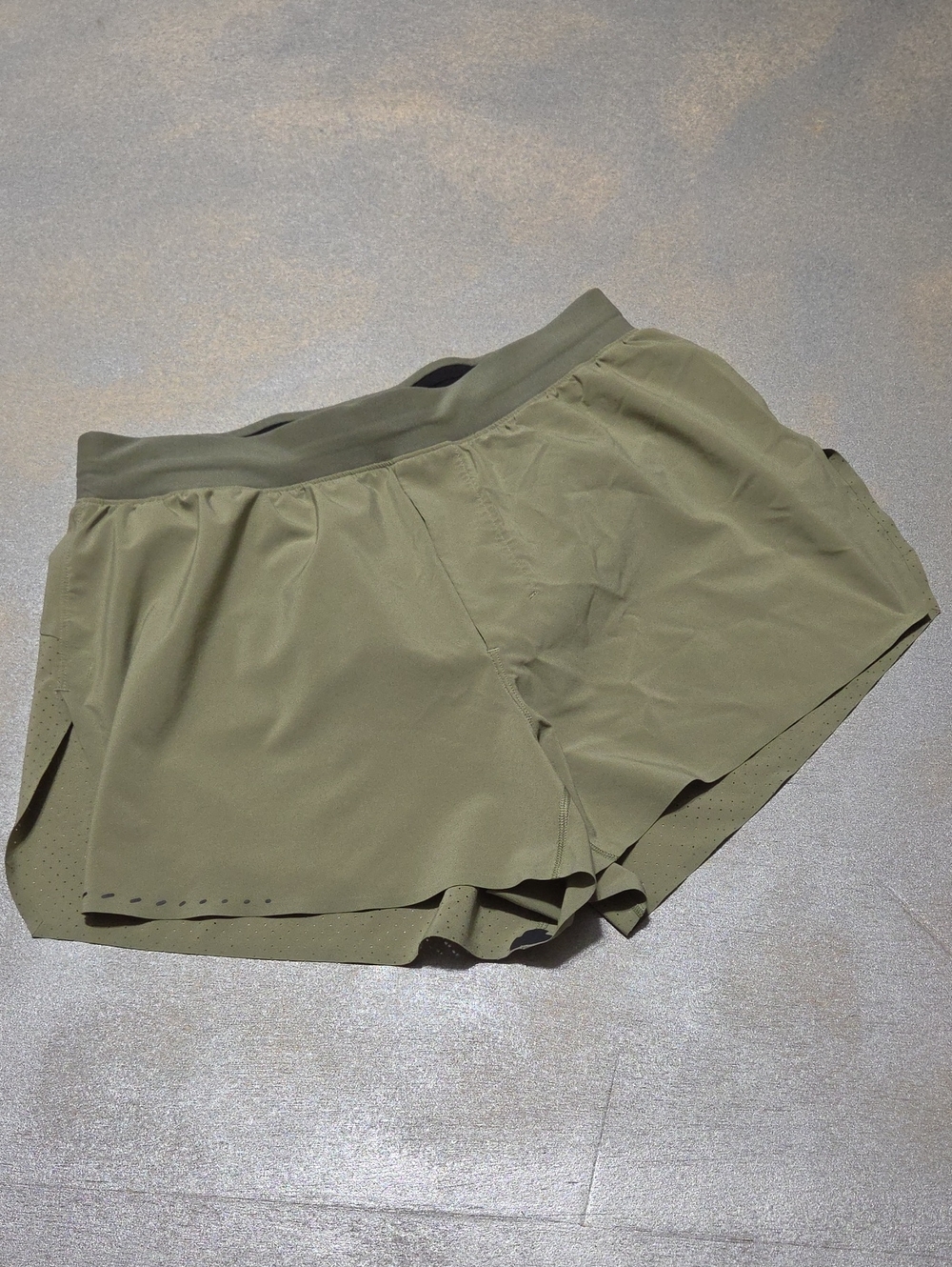 lululemon athletica Olive Performance Running Shorts